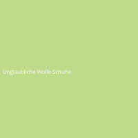 Unglaubliche Wolle-Schuhe