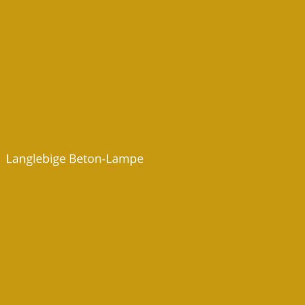 Langlebige Beton-Lampe