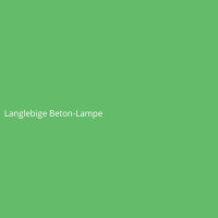 Langlebige Beton-Lampe