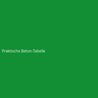 Praktische Beton-Tabelle
