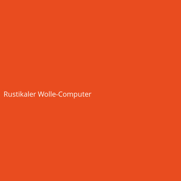 Rustikaler Wolle-Computer
