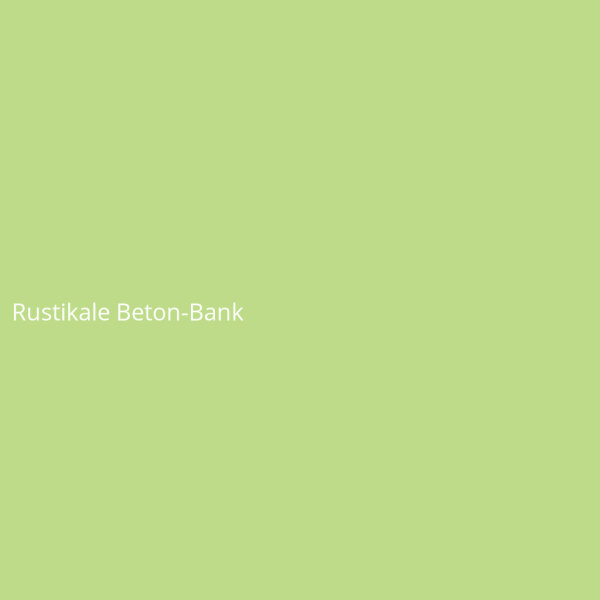 Rustikale Beton-Bank