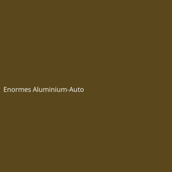 Enormes Aluminium-Auto